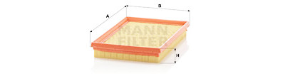 Filtro de ar MANN-FILTER C 2557