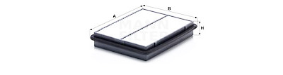 Filtro de ar MANN-FILTER C 2697