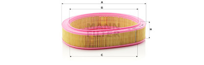 Filtro de ar MANN-FILTER C 2957