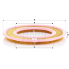 Filtro de ar MANN-FILTER C 3555