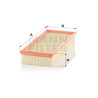 Filtro de ar MANN-FILTER C 37 157