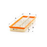 Filtro de ar MANN-FILTER C 3874