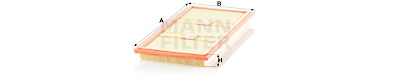 Filtro de ar MANN-FILTER C 43 139