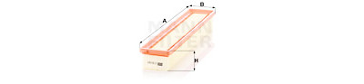 Filtro de ar MANN-FILTER C 50 001