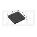 Filtro de ar de cabine MANN-FILTER CS 3828
