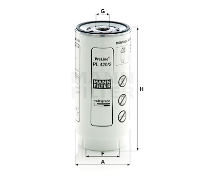 Filtro de combustível MANN-FILTER PL 420/2