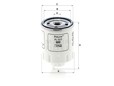 Filtro de combustível MANN-FILTER PL 50/2