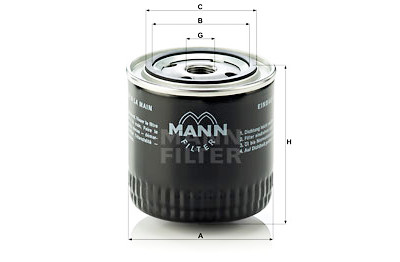 Filtro de óleo MANN-FILTER W 920/17