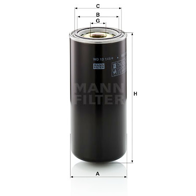 Filtro de óleo MANN-FILTER WD 13 145/4
