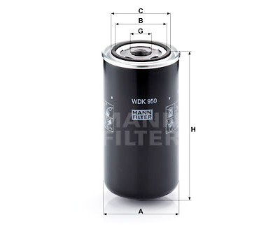 Filtro de combustível MANN-FILTER WDK 950
