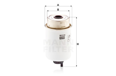 Filtro de combustível MANN-FILTER WK 8140