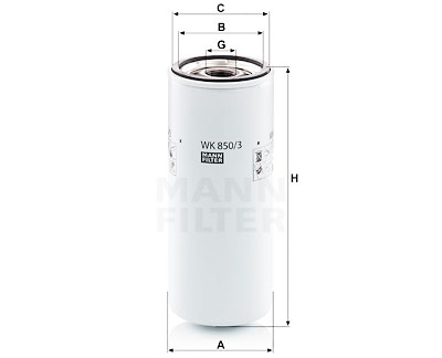 Filtro de combustível MANN-FILTER WK 850/3