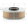 Filtro de ar MANN-FILTER C 26 175