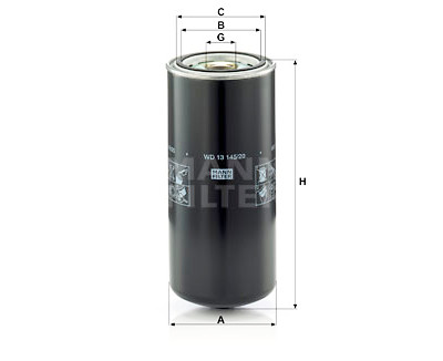 Filtro de óleo MANN-FILTER WD 13 145/20