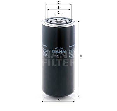 Filtro de óleo MANN-FILTER WD 962/8