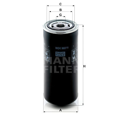 Filtro de combustível MANN-FILTER WDK 962/11