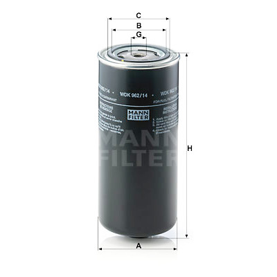 Filtro de combustível MANN-FILTER WDK 962/14