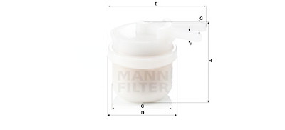 Filtro de combustível MANN-FILTER WK 42/10