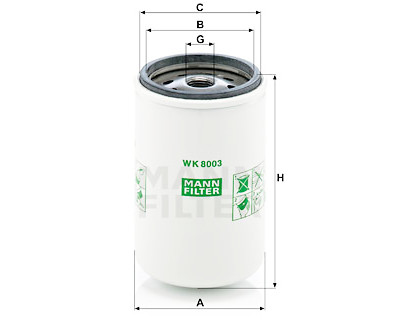 Filtro de combustível MANN-FILTER WK 8003 x