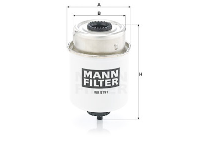 Filtro de combustível MANN-FILTER WK 8191