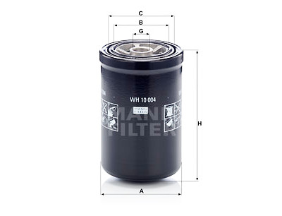 Filtro de óleo MANN-FILTER WH 10 004