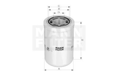 Filtro de óleo MANN-FILTER WH 10 005