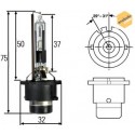 Lâmpada de farol alto HELLA 8GS 007 001-121