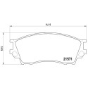 Jogo de 4 pastilhas de freio BREMBO P 49 019