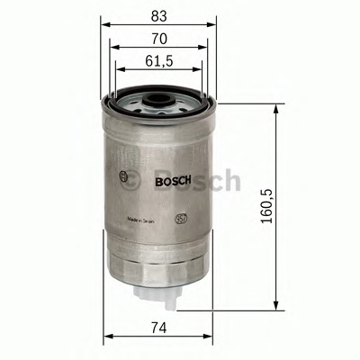 Filtro de combustível BOSCH 1 457 434 174