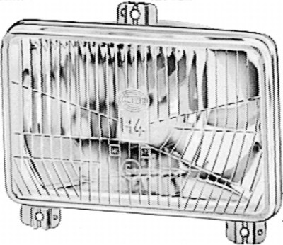 Óptica de farol, farol principal HELLA 1AB 006 277-127