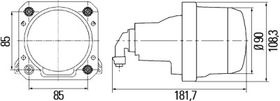 Farol HELLA 1LL 009 998-051