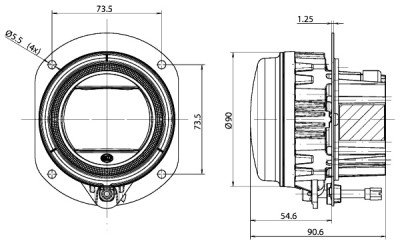 Farol de neblina HELLA 1N0 011 988-001
