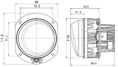 Farol de neblina HELLA 1N0 011 988-061