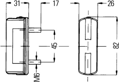 Luz de placa HELLA 2KA 997 011-021