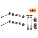 Conjunto de luzes diurnas HELLA 2PT 010 458-711