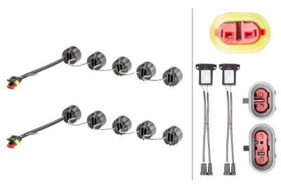Conjunto de luzes diurnas HELLA 2PT 010 458-711