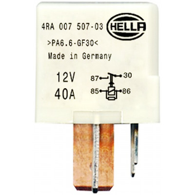 Relé, sistema de velas de incandescência HELLA 4RA 007 507-031