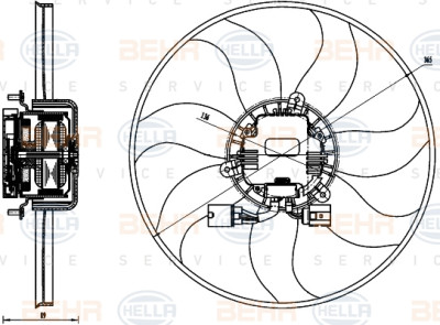 Ventilador, refrigeração do motor