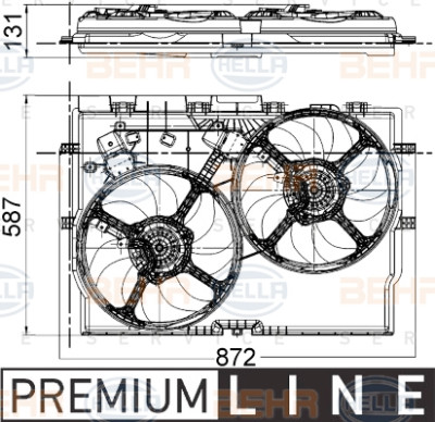 Ventilador, refrigeração do motor