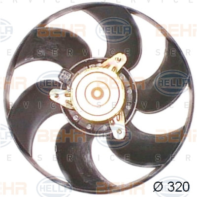 Ventilador, refrigeração do motor