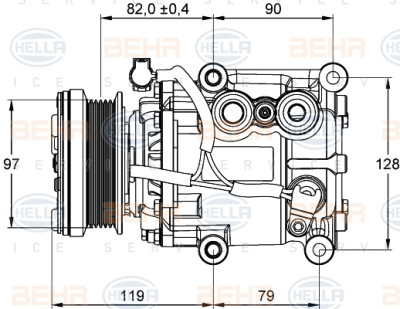 Compressor, ar condicionado