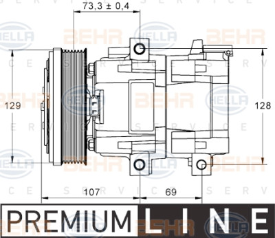 Compressor, ar condicionado