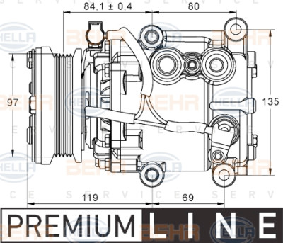 Compressor, ar condicionado