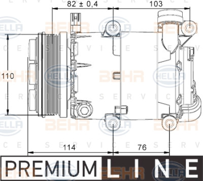 Compressor, ar condicionado