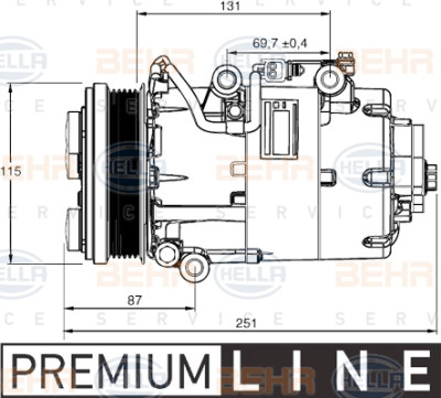 Compressor, ar condicionado