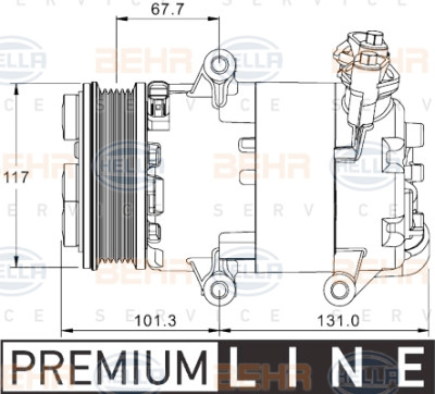 Compressor, ar condicionado