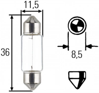 Lâmpada, luz estacionamento/posição