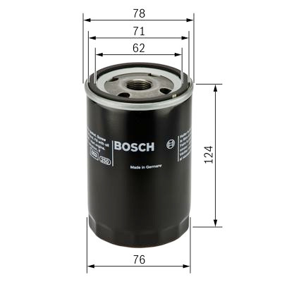 Filtro de óleo BOSCH 0 451 103 105