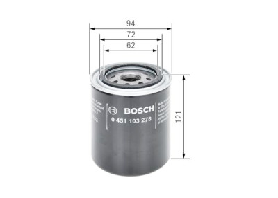 Filtro de óleo BOSCH 0 451 103 278