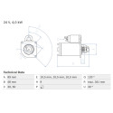 Motor de partida BOSCH 0 986 013 490